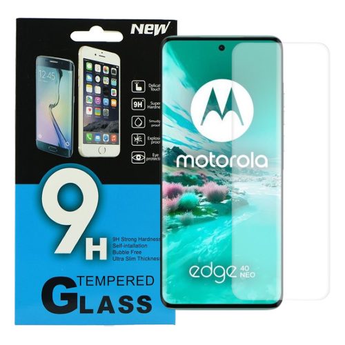 Motorola Edge 40 Neo 5G üvegfólia, tempered glass, előlapi, edzett, keskeny