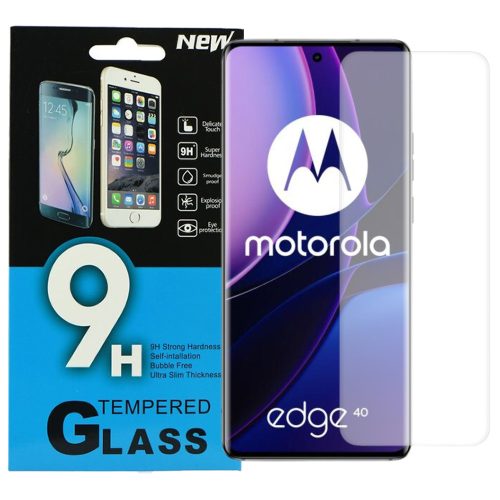 Motorola Edge 40 5G üvegfólia, tempered glass, előlapi, edzett, keskeny