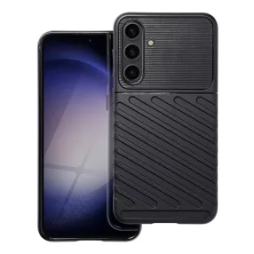   Samsung Galaxy S23 FE 5G szilikon tok, hátlap tok, ütésálló, fekete, Thunder