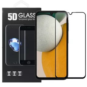   Samsung Galaxy A15 4G / A15 5G üvegfólia, tempered glass, előlapi, 5D, edzett, hajlított, fekete kerettel