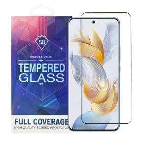   Honor 90 5G üvegfólia, tempered glass, előlapi, 5D, edzett, hajlított, fekete kerettel