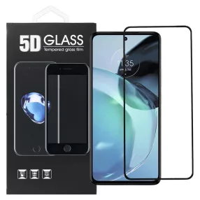   Motorola Moto G14 / G54 5G / G73 5G üvegfólia, tempered glass, előlapi, 5D, edzett, hajlított, fekete kerettel