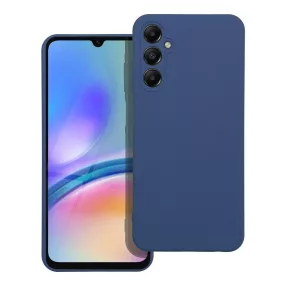   Samsung Galaxy A05s szilikon tok, hátlaptok, telefon tok, velúr belsővel, matt, kék, Silicone