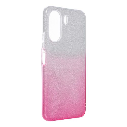 Xiaomi Redmi 13C / Poco C65 szilikon tok, hátlaptok, telefon tok, csillámos, pink-ezüst, Shining Case