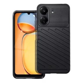   Xiaomi Redmi 13C / Poco C65 szilikon tok, hátlap tok, ütésálló, fekete, Thunder