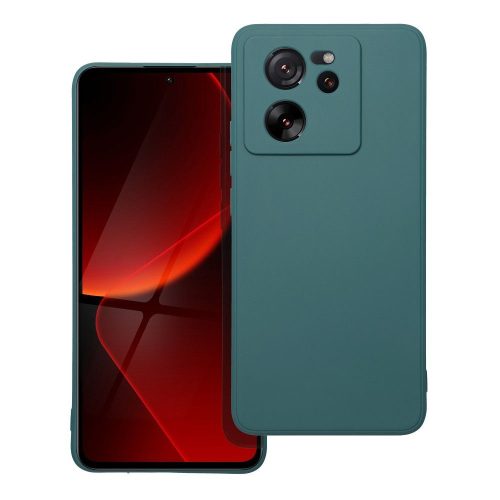 Xiaomi 13T 5G / 13T Pro 5G szilikon tok, telefon tok, hátlaptok, matt, zöld, Matt case