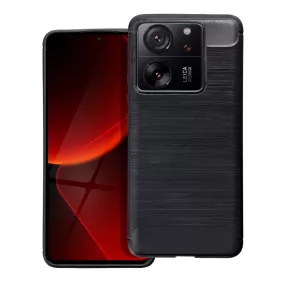   Xiaomi 13T Pro 5G / 13T 5G szilikon tok, hátlaptok, telefon tok, karbon mintás, fekete, Carbon case
