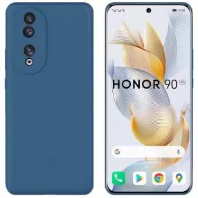   Honor 90 5G szilikon tok, telefon tok, hátlaptok, matt, kék, Matt case