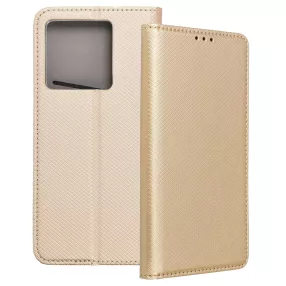   Xiaomi 13T 5G / 13T Pro 5G könyvtok, fliptok, telefon tok, bankkártyatartós, mágneszáras, arany, Smart Case book