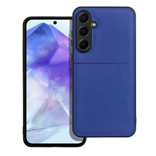 Samsung Galaxy A55 5G hátlap tok, telefon tok, stílusos, prémium, kék, Noble Case