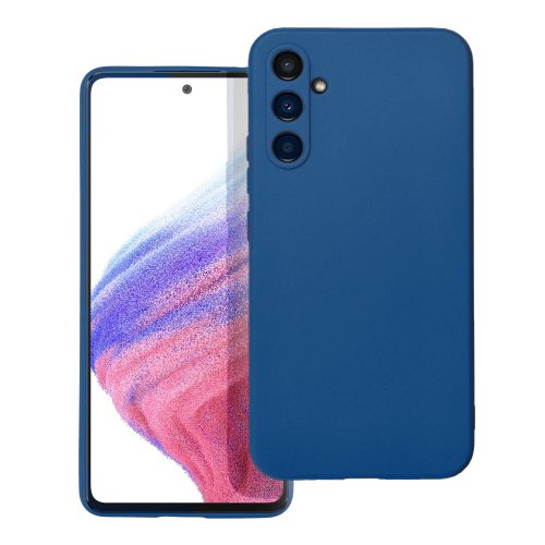 Samsung Galaxy A35 5G szilikon tok, hátlaptok, telefon tok, matt, sötétkék, Matt case