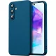 Samsung Galaxy A55 5G szilikon tok, telefon tok, hátlaptok, matt, kék, Matt case
