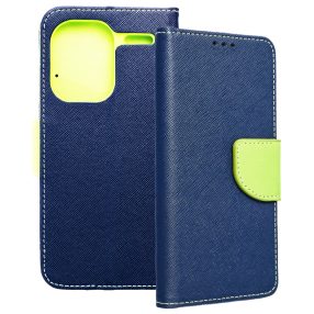   Xiaomi Redmi Note 13 Pro Plus 5G könyvtok, fliptok, telefon tok, bankkártyatartós, mágneszáras, sötétkék-zöld, Fancy