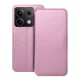 Xiaomi Redmi Note 13 5G könyvtok, fliptok, telefon tok, bankkártyatartós, mágneszáras, rózsaszín, Dual Pocket