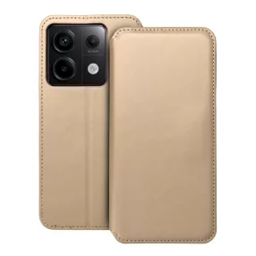   Xiaomi Redmi Note 13 Pro 5G / Poco X6 5G könyvtok, fliptok, telefon tok, bankkártyatartós, mágneszáras, arany, Dual Pocket