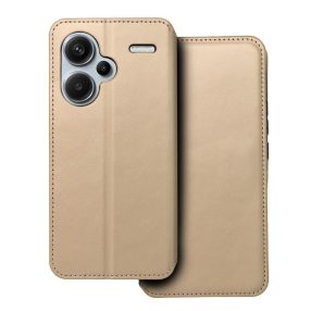   Xiaomi Redmi Note 13 Pro Plus 5G könyvtok, fliptok, telefon tok, bankkártyatartós, mágneszáras, arany, Dual Pocket