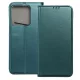 Xiaomi Redmi Note 13 5G könyvtok, fliptok, telefon tok, bankkártyatartós, mágneszáras, zöld, Smart Magneto
