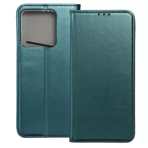 Xiaomi Redmi Note 13 Pro 5G / Poco X6 5G könyvtok, fliptok, telefon tok, bankkártyatartós, mágneszáras, zöld, Smart Magneto