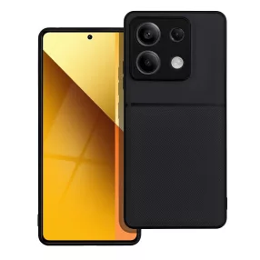   Xiaomi Redmi Note 13 5G hátlap tok, telefon tok, stílusos, prémium, fekete, Noble Case
