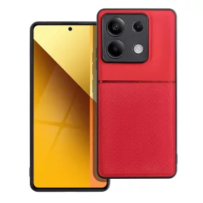   Xiaomi Redmi Note 13 5G hátlap tok, telefon tok, stílusos, prémium, piros, Noble Case