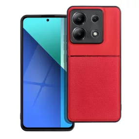   Xiaomi Redmi Note 13 Pro 5G / Poco X6 5G hátlap tok, telefon tok, stílusos, prémium, piros, Noble Case
