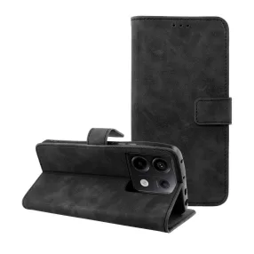  Xiaomi Redmi Note 13 Pro 5G / Poco X6 5G könyvtok, fliptok, telefon tok, bankkártyatartós, mágneszáras, fekete, Tender Book