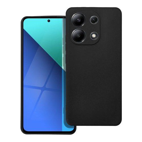 Xiaomi Redmi Note 13 4G szilikon tok, hátlaptok, telefon tok, matt, fekete, Soft