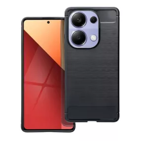  Xiaomi Redmi Note 13 Pro 4G / Poco M6 Pro 4G szilikon tok, hátlaptok, telefon tok, karbon mintás, fekete, Carbon case