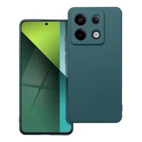   Xiaomi Redmi Note 13 Pro 5G / Poco X6 5G szilikon tok, telefon tok, hátlaptok, matt, zöld, Matt case