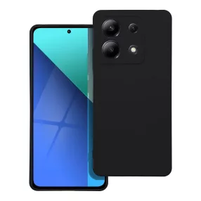   Xiaomi Redmi Note 13 5G szilikon tok, hátlaptok, telefon tok, velúr belsővel, matt, fekete, Silicone