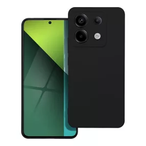   Xiaomi Redmi Note 13 Pro 5G / Poco X6 5G szilikon tok, hátlaptok, telefon tok, velúr belsővel, matt, fekete, Silicone