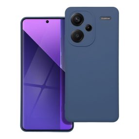   Xiaomi Redmi Note 13 Pro Plus 5G szilikon tok, hátlaptok, telefon tok, velúr belsővel, matt, kék, Silicone