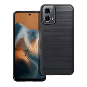   Motorola Moto G34 5G szilikon tok, hátlaptok, telefon tok, karbon mintás, fekete, Carbon case