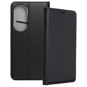   Honor X7b könyvtok, fliptok, telefon tok, bankkártyatartós, mágneszáras, fekete, Smart Case book