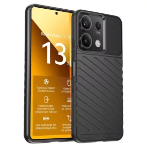   Xiaomi Redmi Note 13 5G szilikon tok, hátlap tok, ütésálló, fekete, Thunder