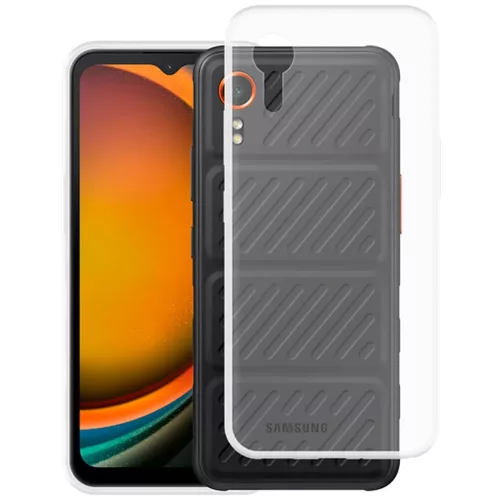 Samsung Galaxy Xcover7 5G szilikon tok, hátlaptok, telefon tok, vékony, átlátszó, 0.5mm