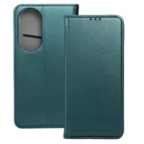   Honor X7b könyvtok, fliptok, telefon tok, bankkártyatartós, mágneszáras, zöld, Smart Magneto