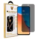 Xiaomi Redmi 12 4G / 5G / Redmi 13 4G / 5G / Poco M6 4G Privacy üvegfólia – 9H, fekete keretes, betekintés védelemmel, OG Premium