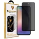 Samsung Galaxy A54 5G / S23 FE 5G Privacy üvegfólia – betekintésvédő, 9H edzett, teljes képernyős, fekete keretes, OG Premium
