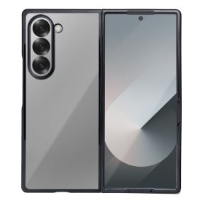   Samsung Galaxy Z Fold6 5G hátlap tok, telefon tok, kemény, átlátszó, fekete kerettel, Focus