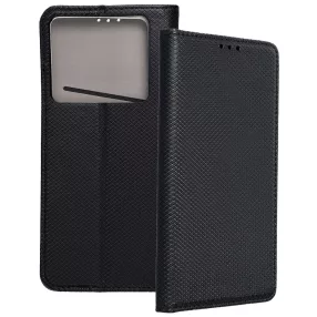   Infinix Note 40 könyvtok, fliptok, telefon tok, bankkártyatartós, mágneszáras, fekete, Smart Case book