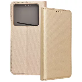   Infinix Note 40 könyvtok, fliptok, telefon tok, bankkártyatartós, mágneszáras, arany, Smart Case book