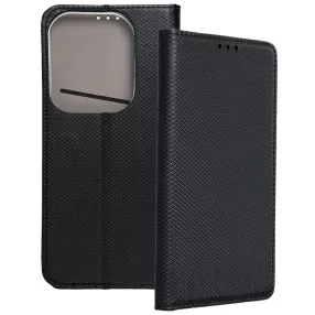   Infinix Hot 40 Pro könyvtok, fliptok, telefon tok, bankkártyatartós, mágneszáras, fekete, Smart Case book