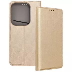   Infinix Hot 40 Pro könyvtok, fliptok, telefon tok, bankkártyatartós, mágneszáras, arany, Smart Case book