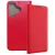 Xiaomi Redmi 13 4G / Poco M6 4G könyvtok, fliptok, telefon tok, bankkártyatartós, mágneszáras, piros, Smart Case book