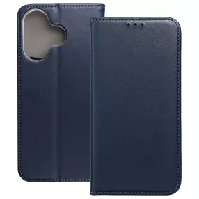   Xiaomi Redmi 13 4G / Poco M6 4G könyvtok, fliptok, telefon tok, bankkártyatartós, mágneszáras, sötétkék, Smart Magneto