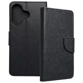   Xiaomi Redmi 13 4G / Poco M6 4G könyvtok, fliptok, telefon tok, bankkártyatartós, mágneszáras, fekete, Fancy