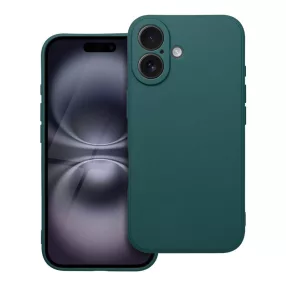   iPhone 16 Plus szilikon tok, telefon tok, hátlaptok, matt, zöld, Matt case