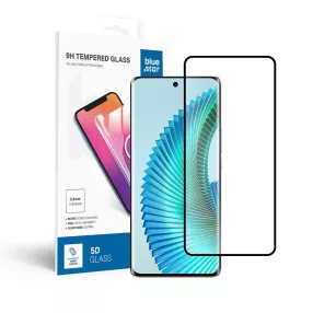   Honor Magic6 Lite 5G üvegfólia, tempered glass, előlapi, 5D, edzett, hajlított, fekete kerettel, BlueStar
