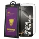 iPhone 16 Pro Max üvegfólia – 9H edzett kijelzővédő, teljes képernyős, fekete keretes, OG Premium